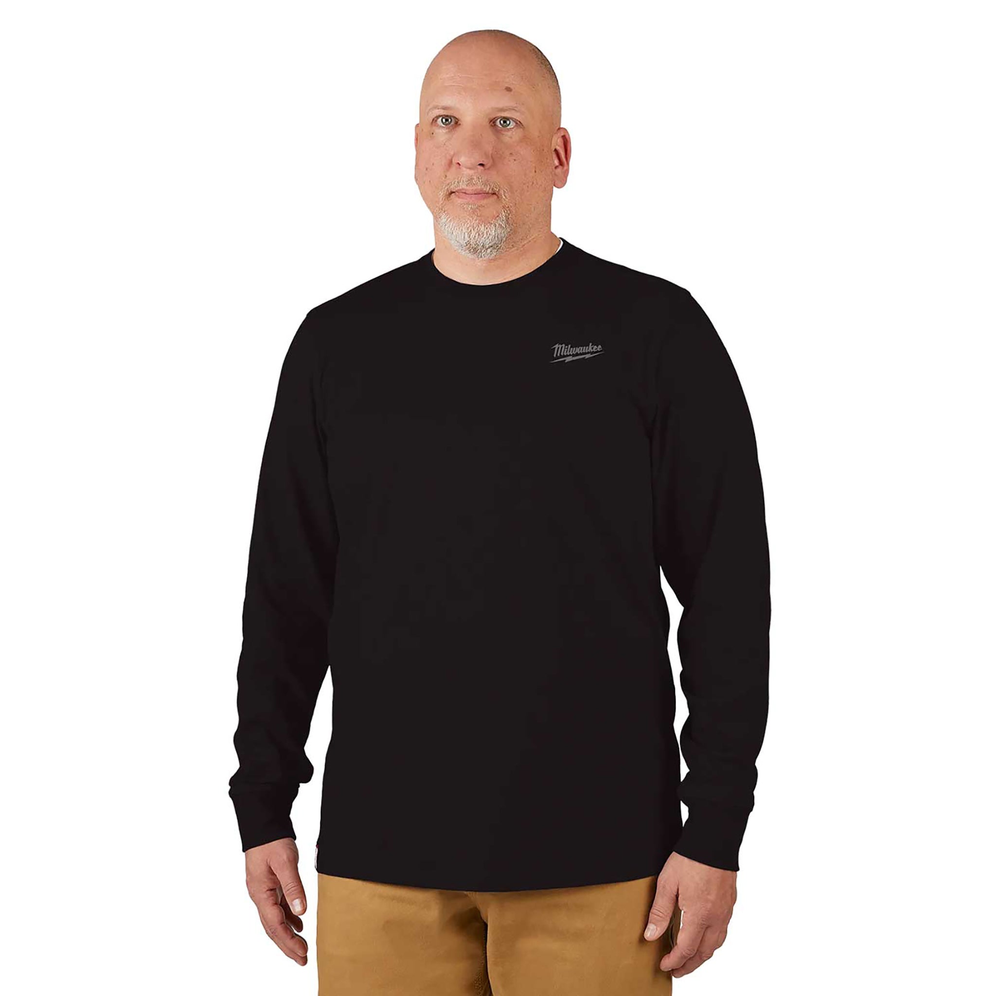 Milwaukee Hybrid work long sleeve Tee black workwear 604B